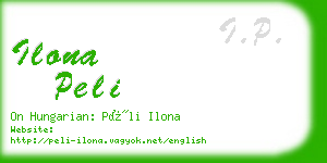 ilona peli business card